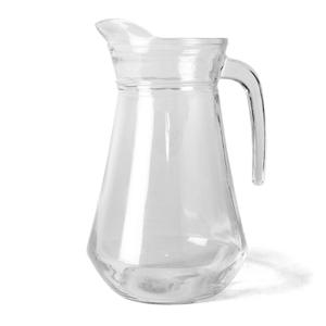 Water karaf - schenkkan - glas - 1.3 liter - hoogte 22 cm - waterkan