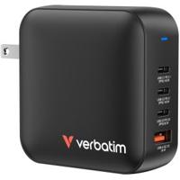 Verbatim GaN Charger 165W Universeel Zwart AC Snel opladen Binnen