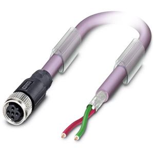 Phoenix Contact 1507308 Sensor/actuator dataconnector, geassembleerd M12 Aantal polen (sensoren): 2 Bus, recht 5.00 m 1 stuk(s)