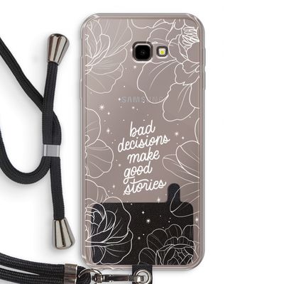 Good stories: Samsung Galaxy J4 Plus Transparant Hoesje met koord