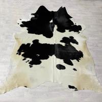 Koeienhuid zwart wit creme 245x230cm