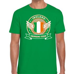 Groen Ireland drinking team t-shirt heren