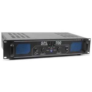 SkyTec SPL700 versterker 2 x 350W met equalizer en verlicht