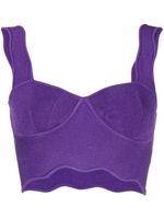 Galvan bralette Delia à bords festonnés - Violet