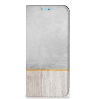 Xiaomi Redmi Note 11/11S Book Wallet Case Wood Concrete - thumbnail