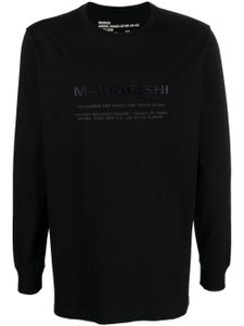 Maharishi t-shirt à logo imprimé - Noir