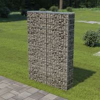 Schanskorf muur met deksels 100x20x150 cm gegalvaniseerd staal