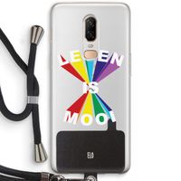 Het Leven Is Mooi: OnePlus 6 Transparant Hoesje met koord
