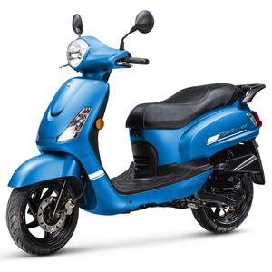Sym Fiddle 2 Matblauw - Verbrandingsmotor Scooter