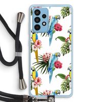 Kleurrijke papegaaien: Samsung Galaxy A52 Transparant Hoesje met koord