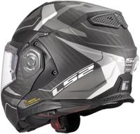LS2 opklaphelm "ff901 advant x carbon horizon". helmet ff901 advant x carb.hor.3xl bl/sil-gr