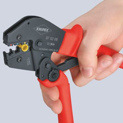 Knipex 97 52 13 97 52 13 Krimptang Ongeïsoleerde buiskabelschoenen, Ongeïsoleerde knelkabelschoenen, Ongeïsoleerde knelverbinders, Ongeïsoleerde