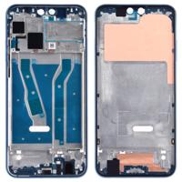 Front behuizing LCD-frame bezel plaat met Zijkleutels voor Huawei Y9 (2019) (blauw)