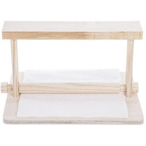 CM Servettenhouder - Rechthoek - hout - naturel - 21 x 17 x 12 cm