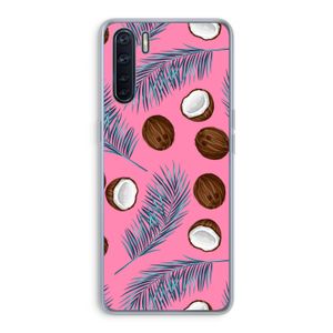 Kokosnoot roze: Oppo A91 Transparant Hoesje