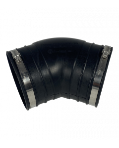 Air Aqua Flexibele Rubber Bocht 45° - 125mm Vijverleiding | Duurzaam & Onderhoudsvriendelijk