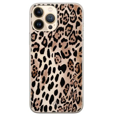 iPhone 13 Pro Max siliconen hoesje - Golden wildcat