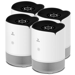 4X Vibrix Luchtreiniger Slaapkamer - 30m2 - HEPA Filter - Ionisator - Luchtfilter - Air Purifier - PureFlow30