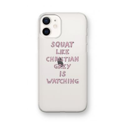 Christian Grey: iPhone 12 mini Transparant Hoesje