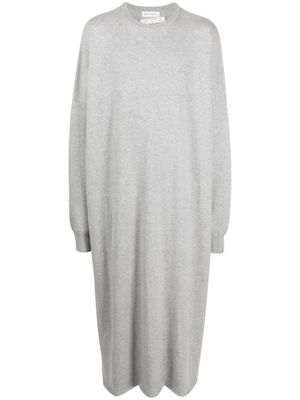 extreme cashmere robe en maille fine N° 289 May - Gris