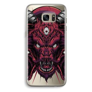 Hell Hound and Serpents: Samsung Galaxy S7 Edge Transparant Hoesje