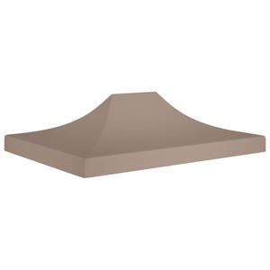 VidaXL Partytentdak 270 g/m² 4x3 m taupe
