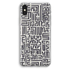 Moroccan Print: iPhone XS Max Transparant Hoesje