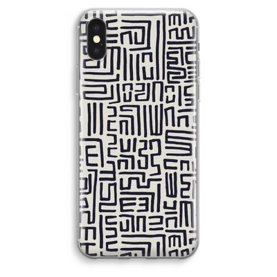 Moroccan Print: iPhone XS Max Transparant Hoesje