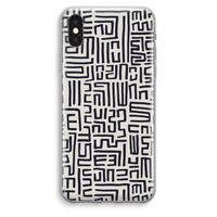 Moroccan Print: iPhone XS Max Transparant Hoesje