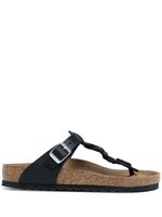 Birkenstock sandales Gizeh à design torsadé - Noir