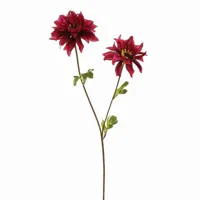 Pure Royal kunsttak dahlia 64cm bordeaux