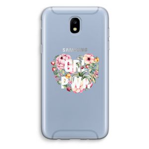 GRL PWR Flower: Samsung Galaxy J5 (2017) Transparant Hoesje