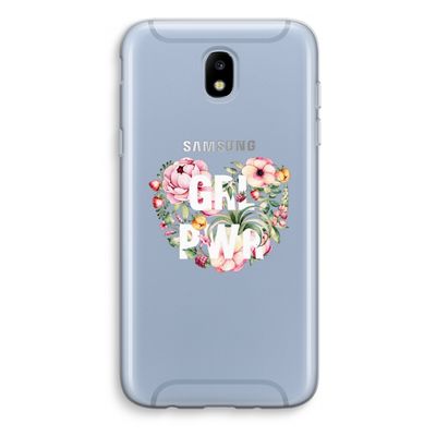 GRL PWR Flower: Samsung Galaxy J5 (2017) Transparant Hoesje