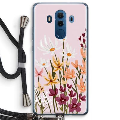 Painted wildflowers: Huawei Mate 10 Pro Transparant Hoesje met koord