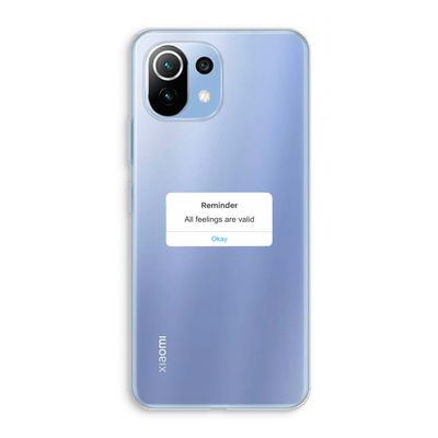 Reminder: Xiaomi Mi 11 Lite Transparant Hoesje