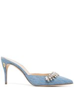 Jennifer Chamandi mules Crown Jewel - Bleu