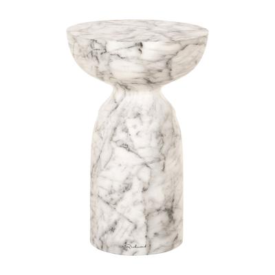 Richmond Ronde Bijzettafel 'Kita' Faux marmer, 34cm
