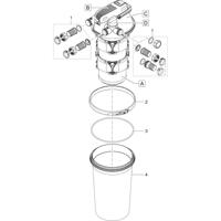 Oase O-ring Viton 42x5mm SH50 Ingevet - Duurzame Waterdichte Afdichting voor Vijveronderhoud
