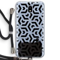 Crazy pattern: Samsung Galaxy J5 (2017) Transparant Hoesje met koord