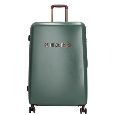 Charm London Travel Trolley L Dark Green