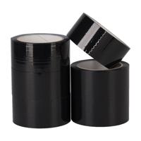 Pp acryl tape low noise 28 micron 50 mm x 66 meter zwart | 6 stuks