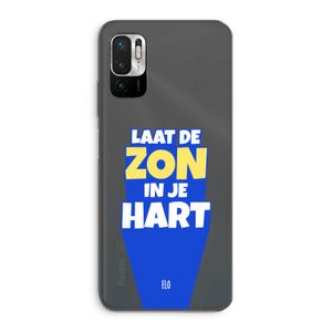 Laat de zon in je hart: Xiaomi Redmi Note 10 5G Transparant Hoesje