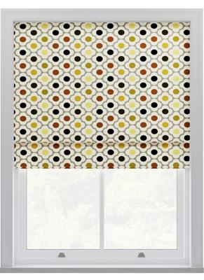 Orla Kiely - Vouwgordijnen - Vlek Bloem Ditsy Geel Multi
