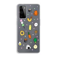 Happy bento friends: OnePlus 9 Pro Transparant Hoesje
