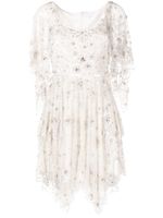 Jenny Packham robe en tulle à ornements en cristal - Blanc - thumbnail