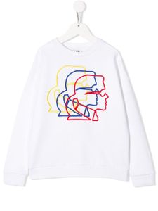 Karl Lagerfeld Kids sweat Kameo Bauhaus - Blanc