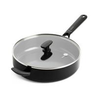 GreenPan Smart Shape Hapjespan met Glazen Deksel 28 cm Zwart