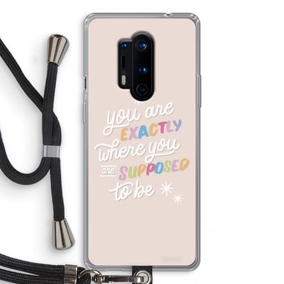 Right Place: OnePlus 8 Pro Transparant Hoesje met koord