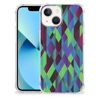 iPhone 13 mini Shockproof Case Abstract Green Blue