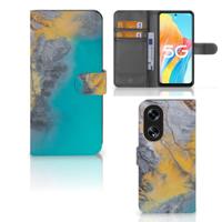 OPPO Reno8 T 5G | Bookcase | Marble Blue Gold